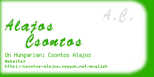 alajos csontos business card